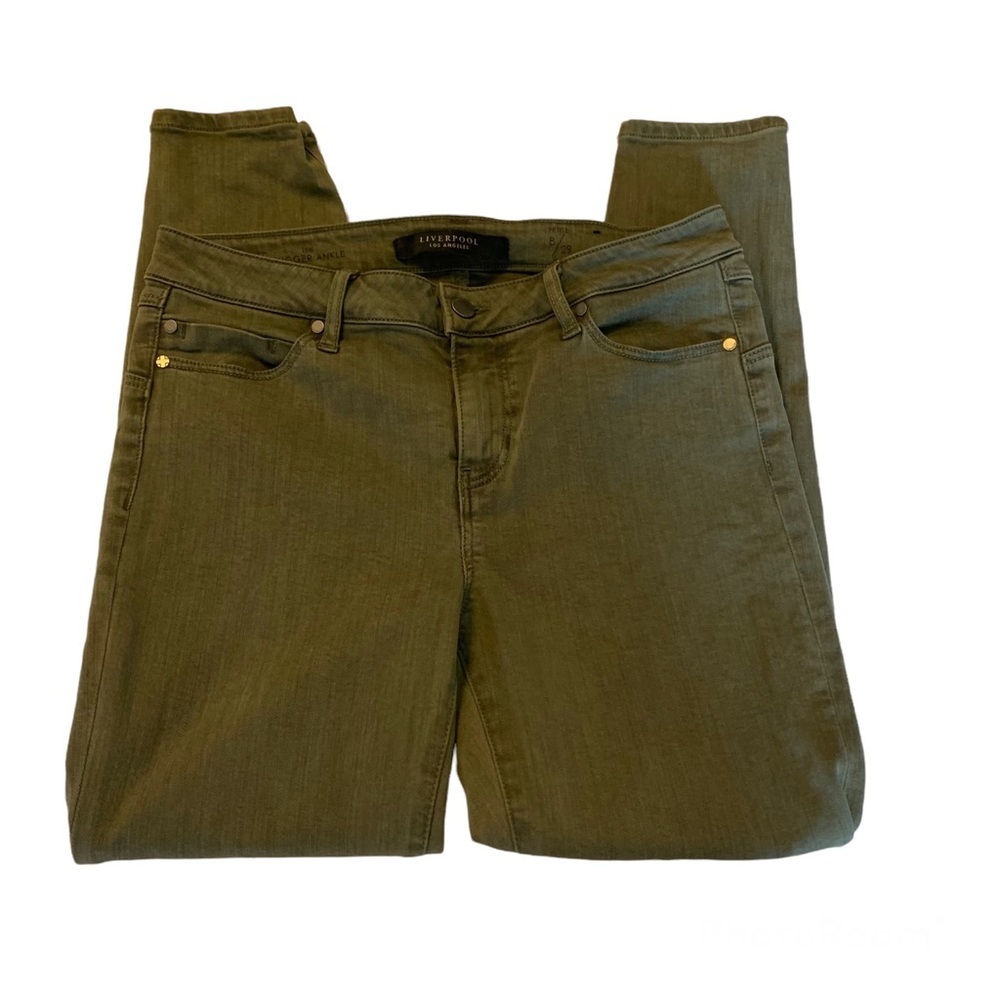 Liverpool Jean Company Olive Green Skinny Jean Pant NWOT